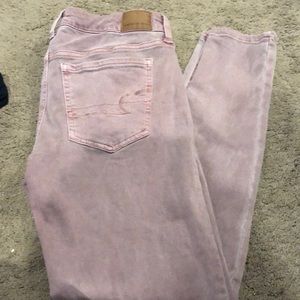 Pink American eagle jeans